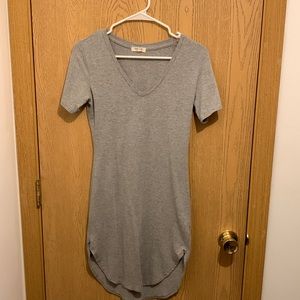 Grey T-shirt dress - had it for years just grew out of it.